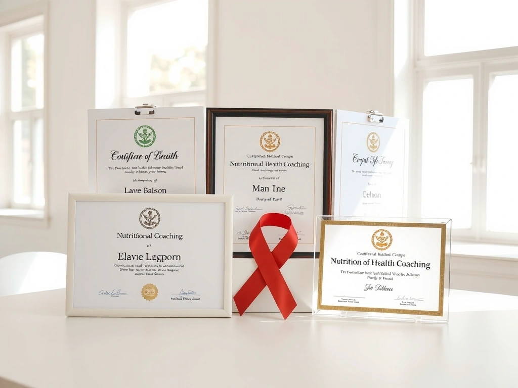 Zertifizierungen und Diplome einer Ernährungsberaterin